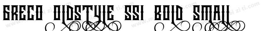 Greco OldStyle SSi Bold Small Caps字体转换